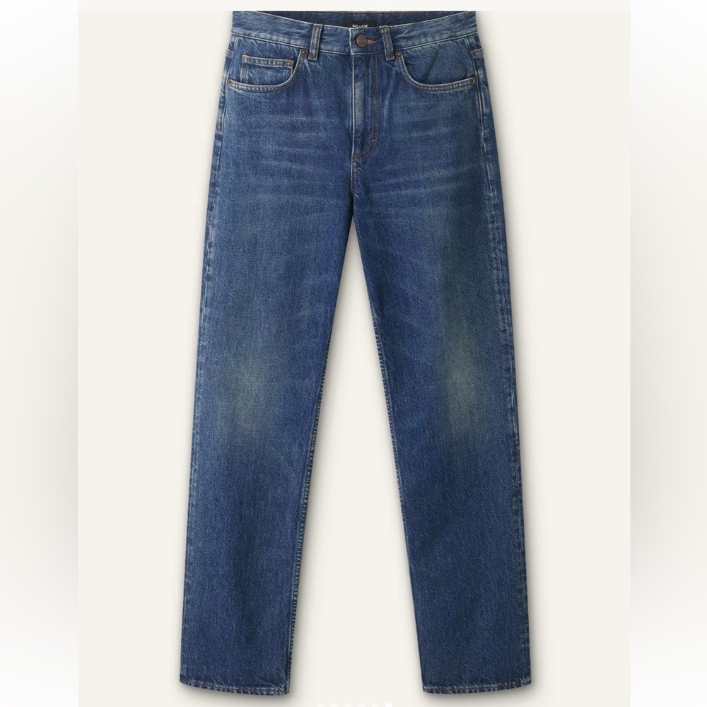 ME+EM Dark Blue Straight Leg Jeans - Picture 3 of 8